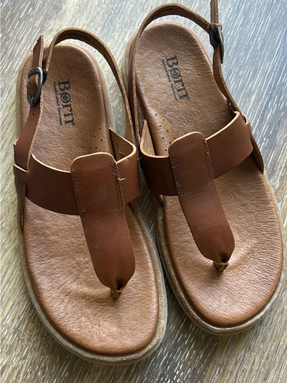 BORN Women's Cammie Tan Leather Slingback Sandal NWOT